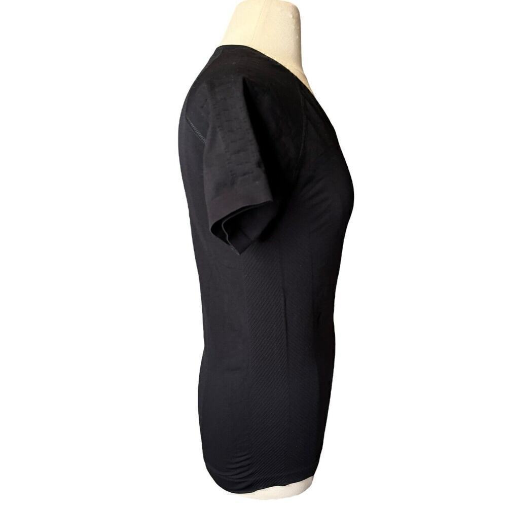 Zella Black Compression Activewear Small Shirt Short Sleeve Gym Workout Running - Picture 6 of 8